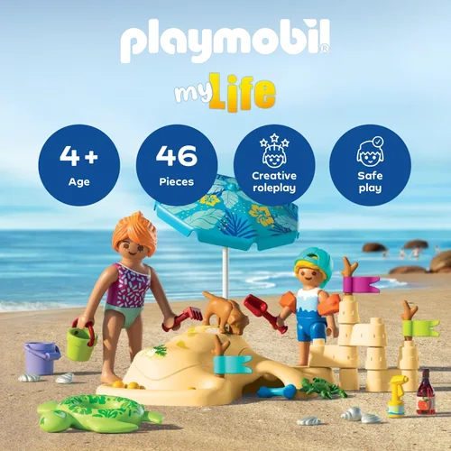 Vista 2 de Playmobil Diversión familiar en la playa