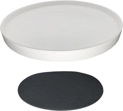 Vista 27 de Yukfona - 4 bandejas de cerámica para macetas, bandejas de 4 5 6 7 8 9 10 11 12 13 pulgadas para interior y exterior, resistente, duradera, base