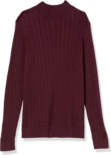 Vista 5 de Tienda Essentials Suéter ligero de manga larga con cuello alto falso para mujer
