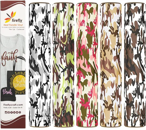 Vista 163 de Firefly Craft - Lámina de vinilo 3D de transferencia de calor, vinilo HTV grueso de 3 dimensiones, para planchar para usar con Cricut y Silhouette