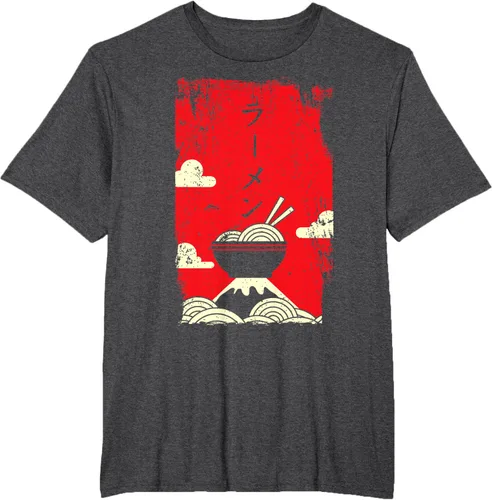 Vista 23 de Ramen Noodles Camiseta de arte japonés, Negro