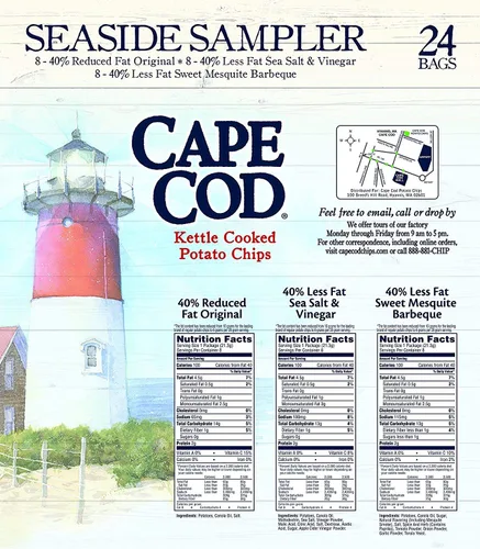 Vista 2 de Cape Cod Muestrario playero papas fritas de hervidor, 24