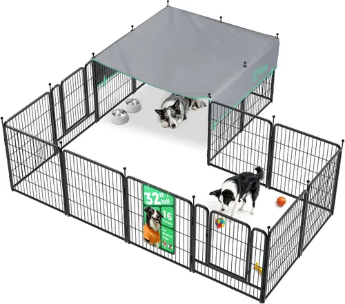 Vista 98 de FXW Rollick - Corralito para perros para patio, campamento con casa rodante, patentado, 24 pulgadas, 2 paneles Fácil instalación, resistente