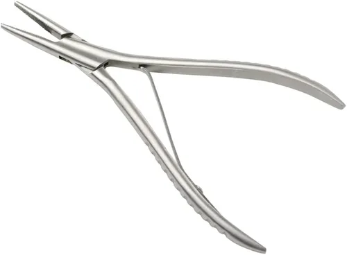 Vista 7 de 1 pieza de extensiones de cabello de acero inoxidable y alicates de extracción con 2 agujeros, herramienta de extensión de cabello para micro