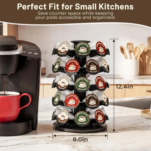 Vista 4 de Everie - Soporte para cápsulas de café compatible con cápsulas de 40 K