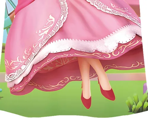 Vista 4 de Princess Peach Dress Costume For Girls, Toddler Casual Cartoon Dress Pink Birthday
