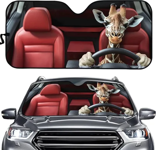 Vista 11 de HUGS IDEA Parasol plegable para parabrisas de automóvil, diseño de flores, bohemio, para la mayoría de los sedán, SUV, camión, parabrisas delantero