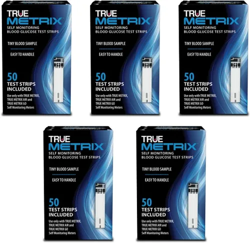 Vista 9 de TRUE METRIX Tiras de prueba de glucosa en sangre de autocontrol, 100 unidades (2 x 50) Blood Glucose Test Strips Compatible with TRUE METRIX Self