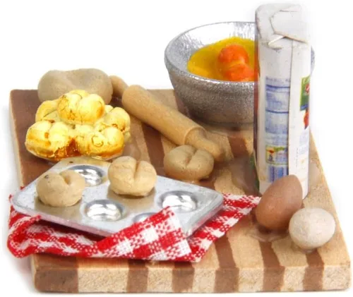 Vista 6 de Modelo de huevos de casa de muñecas 1/12 para decoración de panadería en miniatura