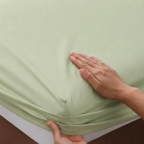 Vista 62 de Sábana bajera ajustable de lujo suave de 600 hilos, 100% algodón egipcio, sábana bajera ajustable individual con elástico alrededor, se adapta a