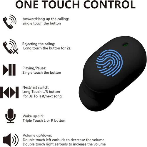 Vista 5 de Auriculares Inalámbricos para Niños, Auriculares Bluetooth para Orejas Pequeñas Mujeres Hombre Adultos, 25hrs Tiempo de Reproducción Micrófono