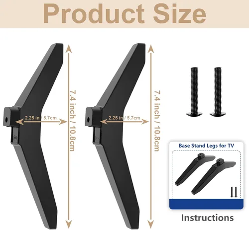 Vista 7 de Soporte de TV de 43 pulgadas para LG TV Legs 43LJ5500 43UJ6300 43UJ635T 43UK6200 43UK6090 43UK6500 43UM6900 43UM7100 43UM7300 43UN7300 43UN71 00
