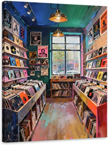 Vista 34 de Novatique Arte de Pared de Cinta de Casete Decoración de Sala de Música Póster Impreso Life Has No Rewind Casete Lienzo Arte de Pared Pósters