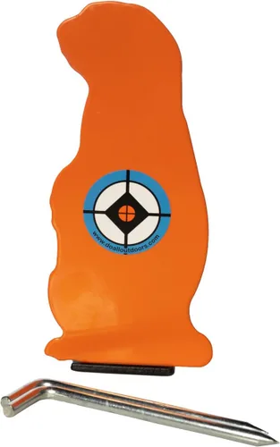 Vista 3 de Do All Outdoors Prairie Popper Pop-Up Steel .22 Objetivo de disparo, naranja