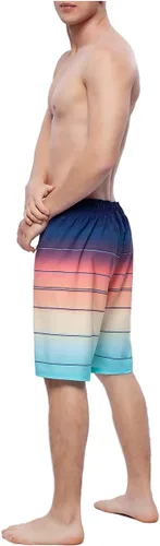 Vista 5 de Rokka&Rolla Traje de baño para hombre, 9 pulgadas, secado rápido, elástico, para playa