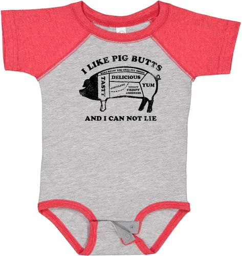 Vista 10 de inktastic Body para bebé I Like Pig Butts Blanco