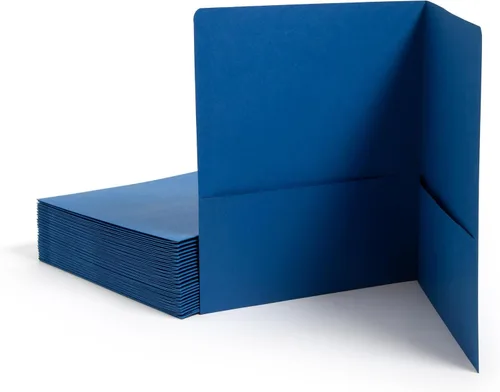 Vista 8 de Smead 87850 - Carpeta de 2 bolsillos con peso pesado, hasta 100 hojas, tamaño carta, colores surtidos, 25 por caja