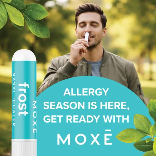 Vista 6 de MOXE Frost - Inhalador nasal energizante de aromaterapia - Alivia dolores de cabeza, aumenta la concentración y la energía - Enfriador de sinusitis