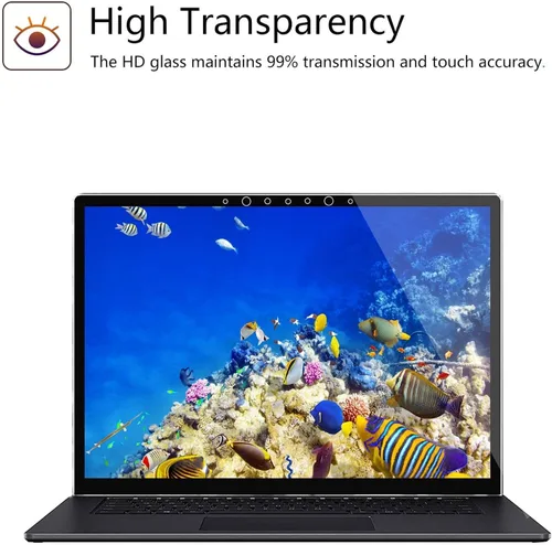 Vista 3 de Megoo ArmorShield - Protector de pantalla para laptop Microsoft Surface 6/5/4/3/2/1 de 13.5 pulgadas, vidrio templado, resistente a los arañazos