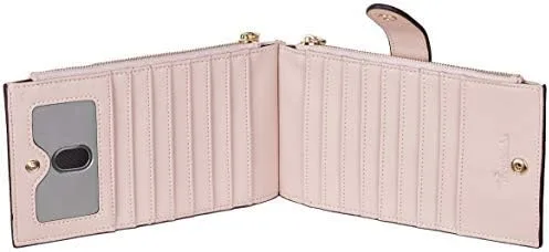 Vista 4 de Travelambo Billetera plegable con bloqueo RFID para mujer, con bolsillo con cremallera