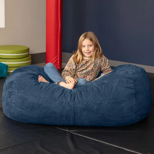 Vista 3 de Jaxx Lounger Jr. Puff Azul