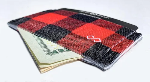Vista 3 de Infinity Wallet - Cartera minimalista para hombre y mujer.., Caza de ciervos, Bolsillo doble con bolsillo