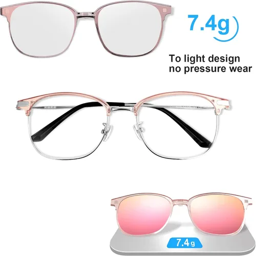 Vista 4 de Gafas de sol polarizadas magnéticas con marco de plástico para conducción nocturna compatibles con lentes de miopía lentes de sol 2