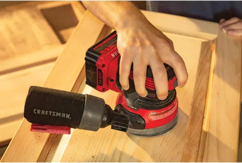 Vista 15 de CRAFTSMAN Lijadora orbital V20, inalámbrica, 12.000 OPM, solo herramienta desnuda (CMCW220B)
