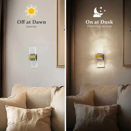 Vista 25 de JandCase Motion Sensor Night Light, Bubble Night Lights Plug into Wall