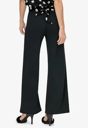 Vista 3 de ellos Pantalones suaves de pierna ancha para mujer de talla grande, Multi