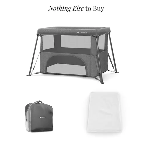 Vista 19 de Kinderkraft CAMI - Cama de bebé 3 en 1, cama de viaje para bebé, desde el nacimiento hasta los 3 años, cuna de bebé, cuna de viaje, fácil de plegar
