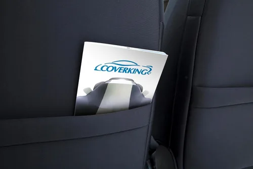 Vista 4 de Coverking Custom Fit Funda para asiento Select Chrysler 200 modelos – spacermesh, Negro/Gris Topo (Black/Taupe Insert)