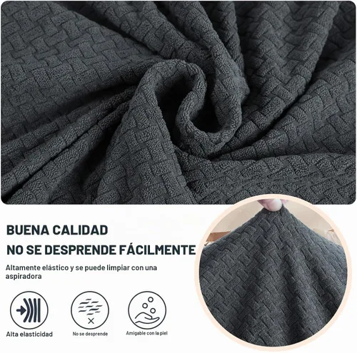 Vista 5 de JIVINER Fundas de Sofá de 4 Piezas para Sofá de 3 Cojines Funda Elástica de Sofá con 3 Fundas de Cojines de Asiento Funda Gruesa Ajustada de Sofá
