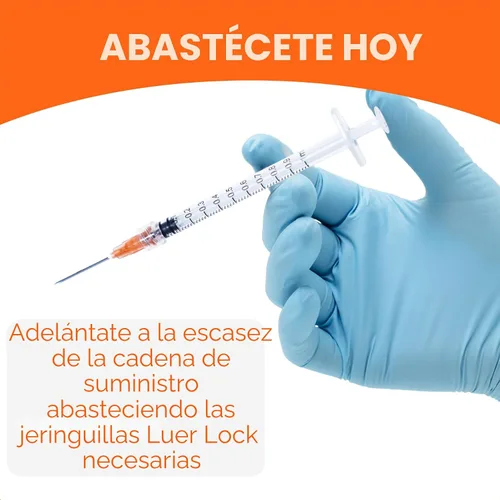 Vista 4 de 0.03 fl oz, 100 jeringas de 0.88 oz de 1 pulgada con aguja, jeringa Luer Lock de aguja, paquete sellado individualmente para laboratorios