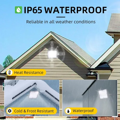 Vista 2 de WeDo Luz de Inundación LED de 30W para Exteriores – Luz de Seguridad Impermeable IP65 con Enchufe y Cable de EE.UU., Luz Diurna de 6500K Sin