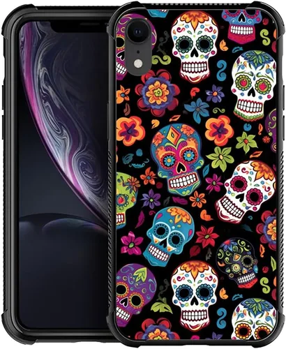 Vista 267 de Funda compatible con iPhone 8, a prueba de golpes, antiarañazos, bandera de ciervos de cola blanca de grano de madera estadounidense