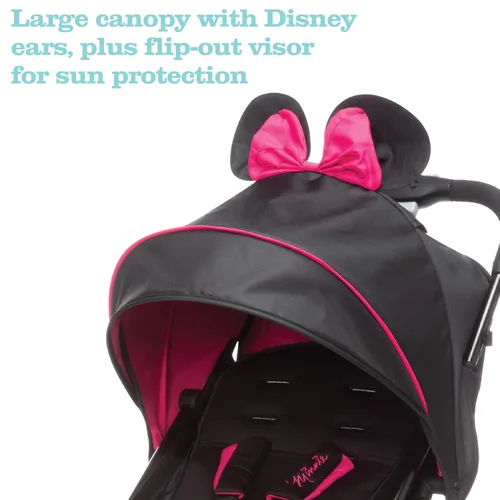 Vista 3 de Disney Mickey Mouse Teeny - Cochecito ultra compacto, Let's Go Mickey!, negro