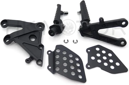 Vista 6 de HONGK - Soporte de clavijas de pie delantero negro compatible con Cbr600Rr 2003 2004 2005 2006 [B01C0STRSU]