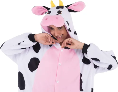 Vista 4 de Spooktacular Creations Pijama unisex de elefante para adultos, disfraz de animal de elefante para fiesta temática de Halloween