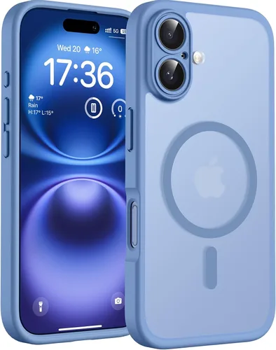 Vista 141 de TOCOL Funda para iPhone 11, compatible con Magsafe, protección completa de cámara, imanes integrados, protección contra caídas, funda translúcida