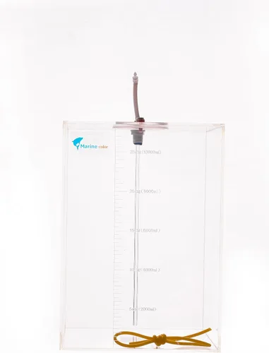 Vista 4 de Marine Color Acryli Made - Cubo de almacenamiento de líquidos que funciona con bomba dosificadora, contenedor de depósito con sistema de cierre