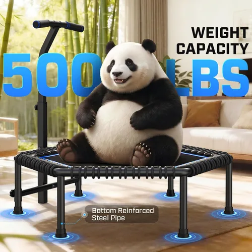 Vista 4 de ANCHEER Rebotador de trampolín de 50 pulgadas para adultos, interior/hogar