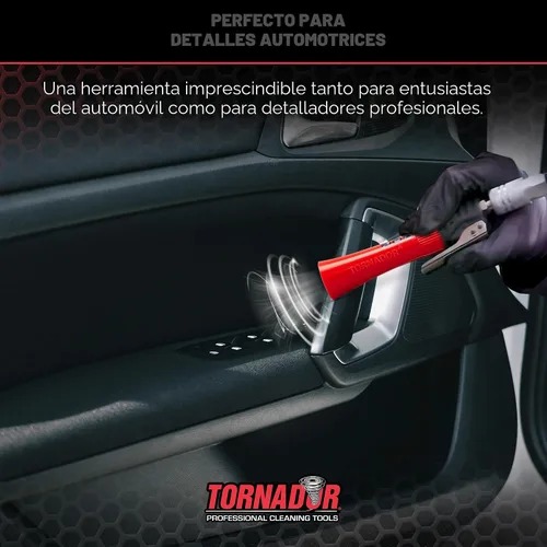 Vista 7 de Tornador Z-007 Mini Herramienta de limpieza de automóviles de alta presión compacta Diseño ergonómico que acelera el detalle interior Funciona