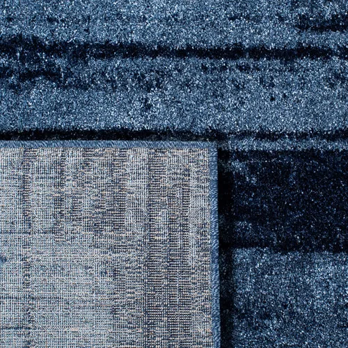 Vista 4 de SAFAVIEH Retro Collection - Alfombra cuadrada de 6 pies, azul claro y azul, diseño abstracto moderno, no desprende pelusa y de fácil cuidado, ideal