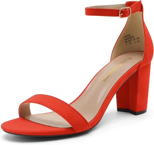 Vista 33 de DREAM PAIRS - Sandalias de tacón grueso y bajo para mujer