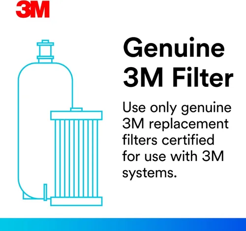 Vista 3 de 3M HF25-S - Cartucho de filtro de repuesto genuino 3M de la Serie de Alto Flujo para sistema de filtro de agua ICE125-S, reduce el cloro, el sabor