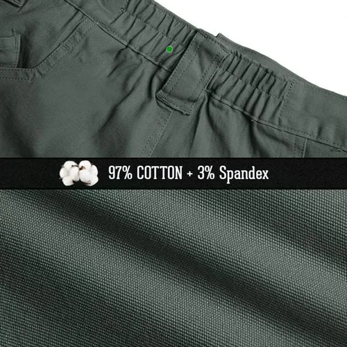 Vista 5 de NAVEKULL Pantalones tácticos de carga militar para hombre, tejido Ripstop, ligero, de algodón, elástico, para combate, al aire libre, pantalones
