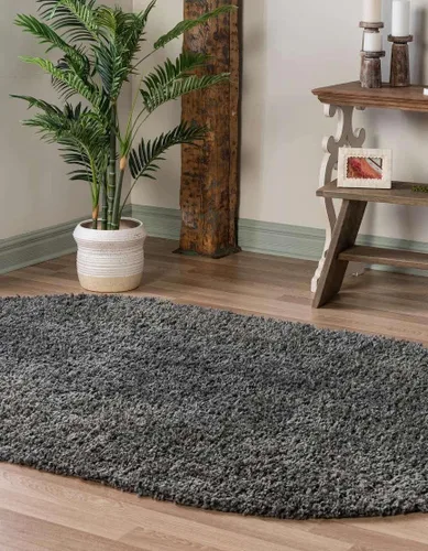 Vista 499 de Unique Loom Colección Davos Shag - Alfombra Lino