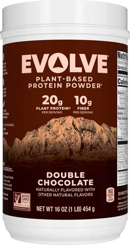 Vista 9 de Paquete de proteína Evolve en polvo, vainilla ideal, 0.71 oz de proteína, 1 libra + botella Evolve Blender, sin BPA, 24 onzas