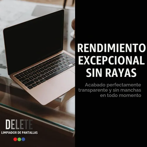 Vista 4 de Delete Kit de spray limpiador de pantalla, botella de 16 onzas y paño